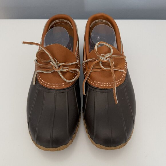 Women's L.L.Bean Rubber Moc Boots Size 10 M Tan Brown - Picture 2 of 10